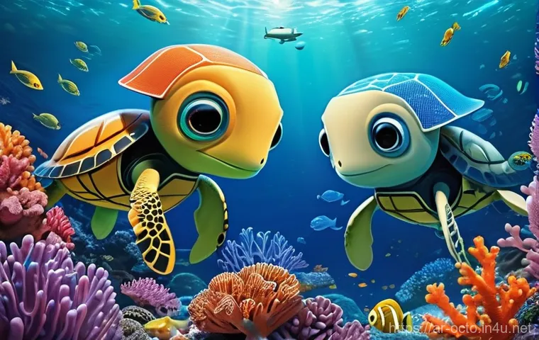 옥토넛 애니메이션이 남긴 영향 - **Prompt:** An inspiring and dynamic underwater scene featuring Captain Barnacles and Kwazii from Th...
