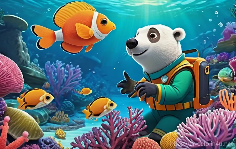 옥토넛 인기의 비밀 - **Prompt 1: Educational Exploration in a Vibrant Coral Reef**
"A brightly colored, high-resoluti...
