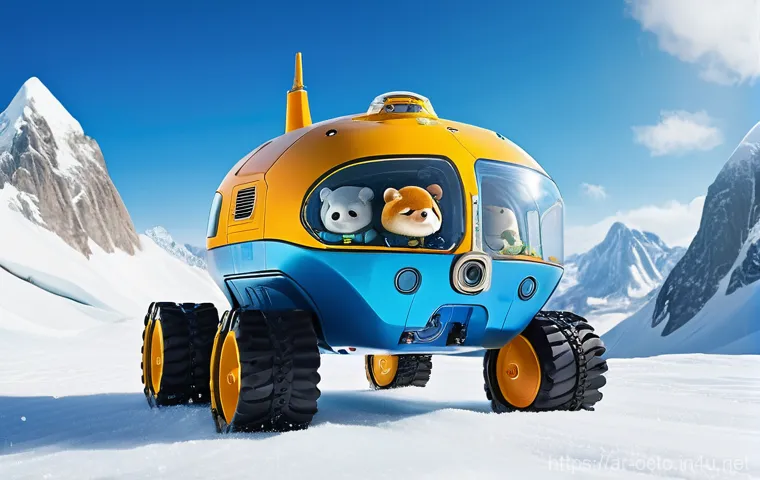 옥토넛 시즌 5 주요 변화 요소 - An adventurous scene featuring Captain Barnacles and Kwazii. They are wearing their standard Octonau...