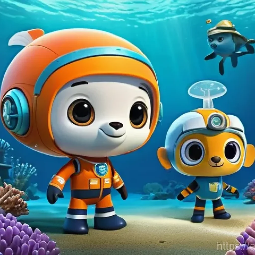 옥토넛 제작과정에서의 난관 - **A vibrant underwater exploration scene featuring the Octonauts team.**
    *   **Description:** Ca...