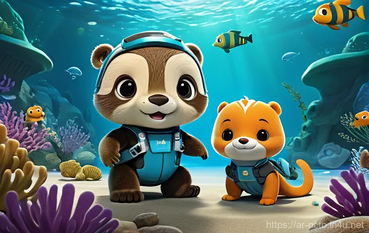 옥토넛 제작과정에서의 난관 - **A vibrant underwater exploration scene featuring the Octonauts team.**
    *   **Description:** Ca...